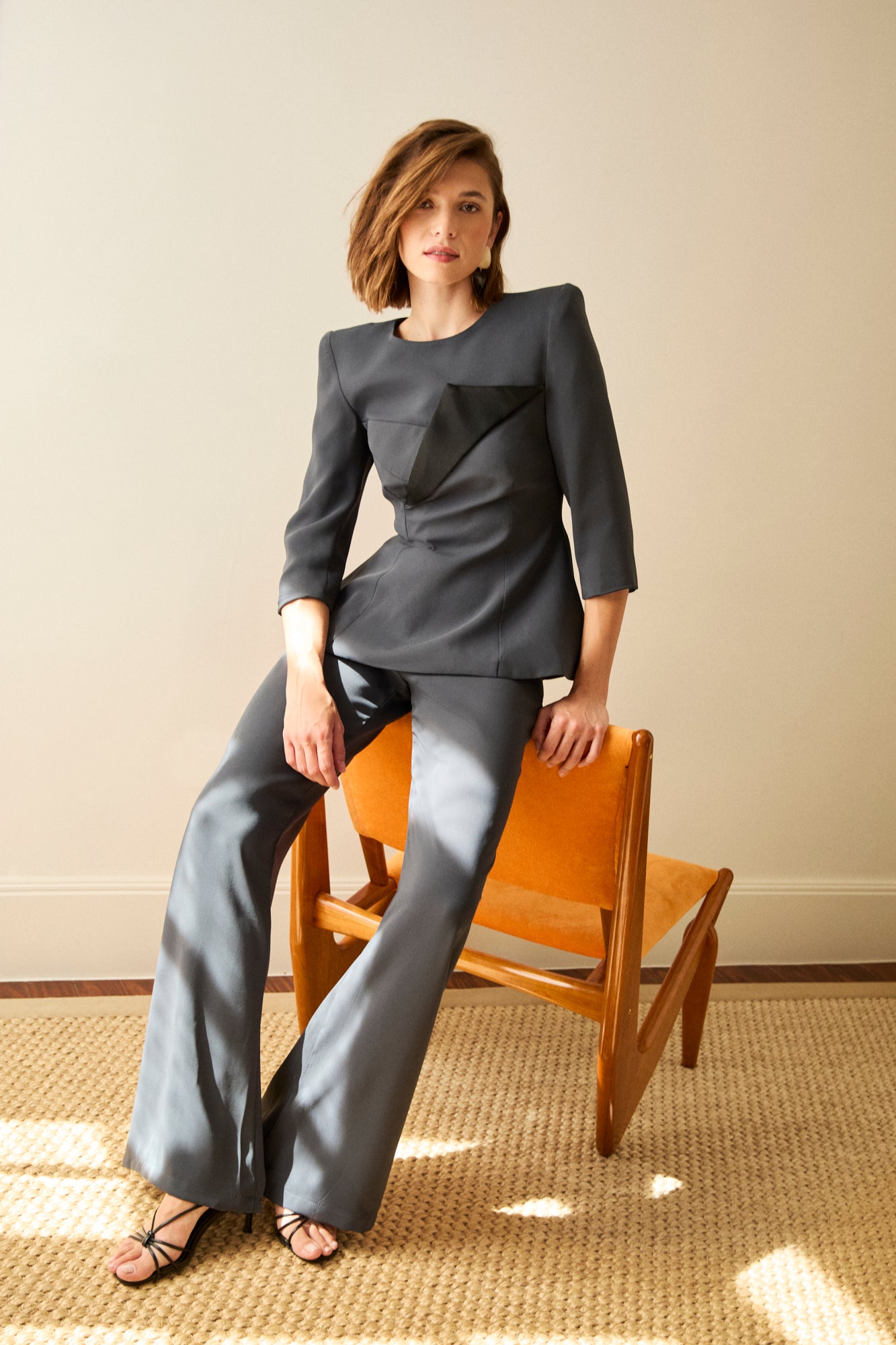 Pantalón Regina Azul Plomo