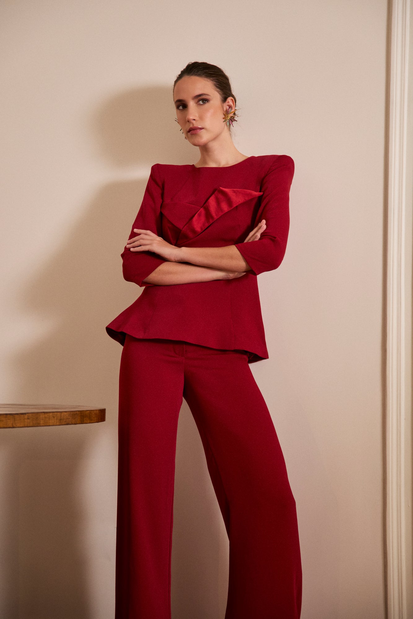 Pantalón Regina Carmín