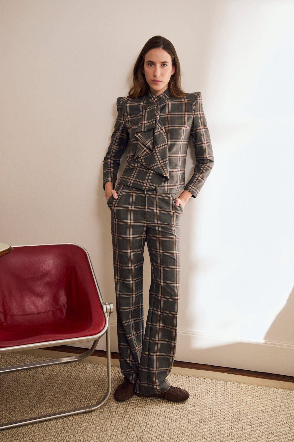 Total Look Lena Gris Cuadros