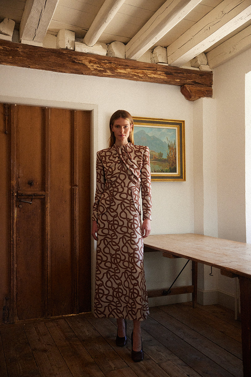 Natalia Printed Dress