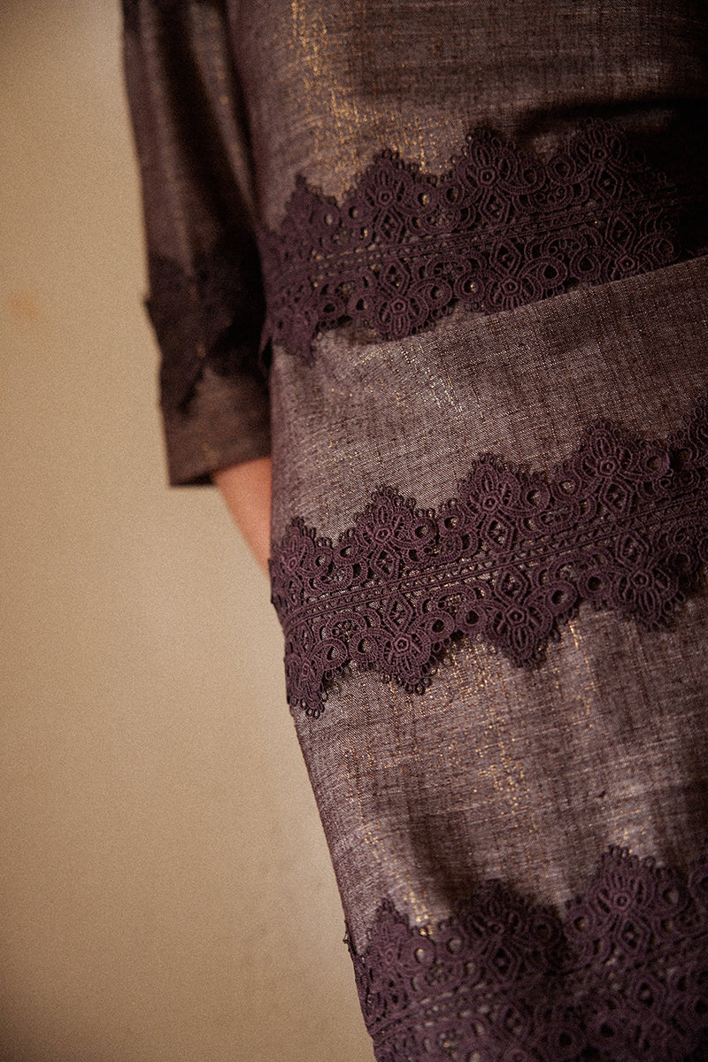 Gala Dress Aubergine