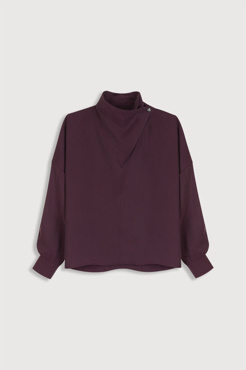 Marlena Aubergine Blouse