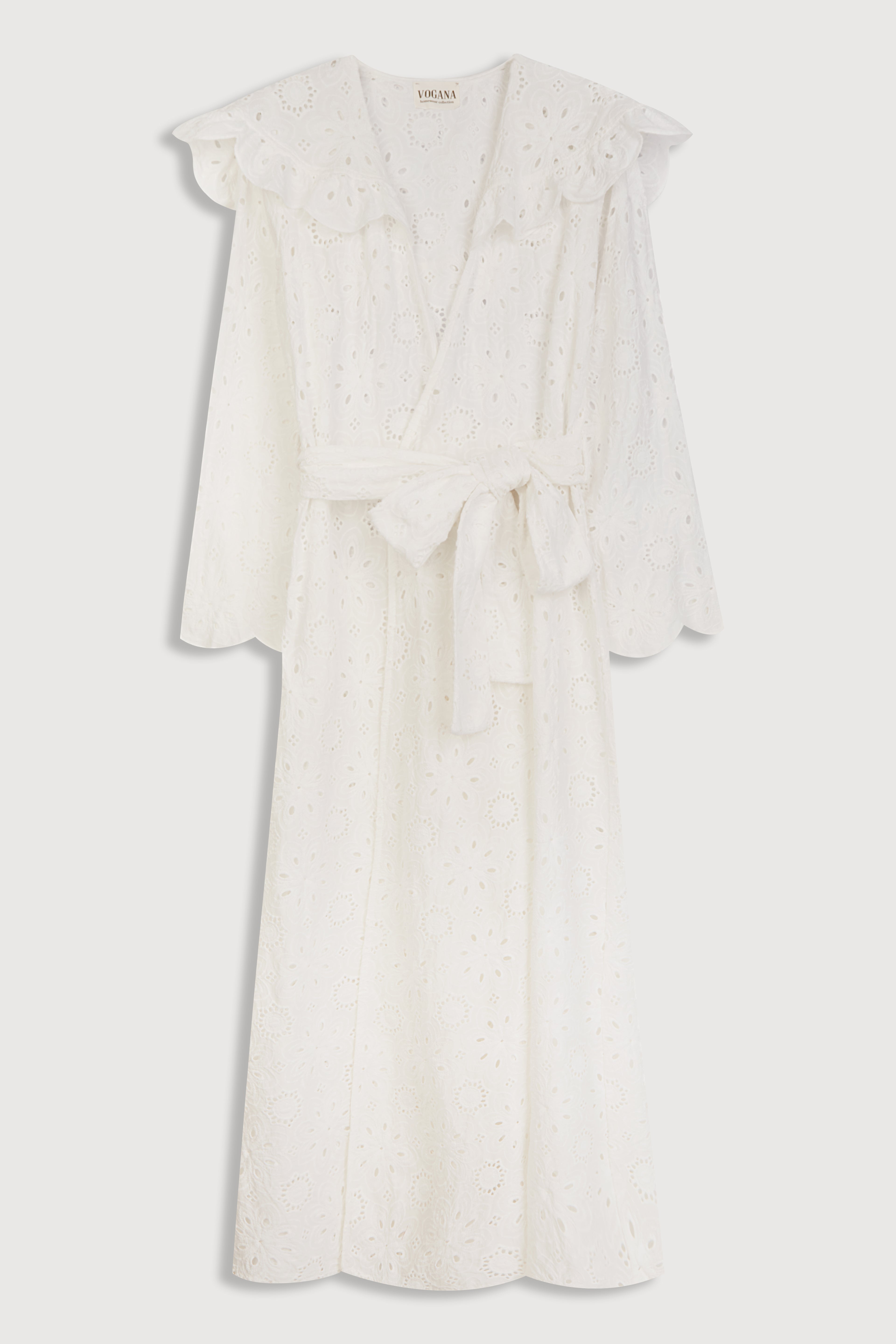 White Brocade Dressing Gown