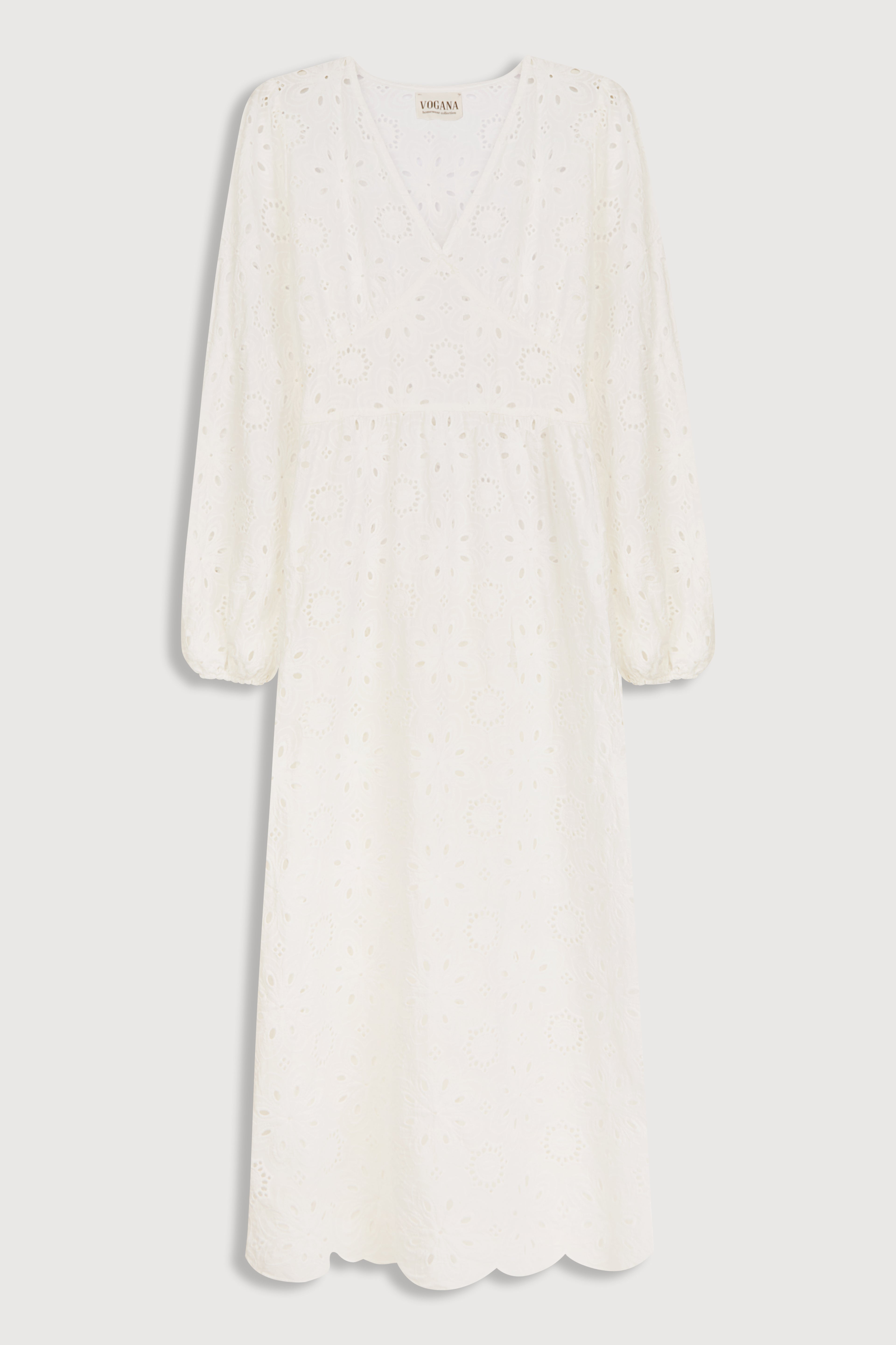 White Brocade Nightgown