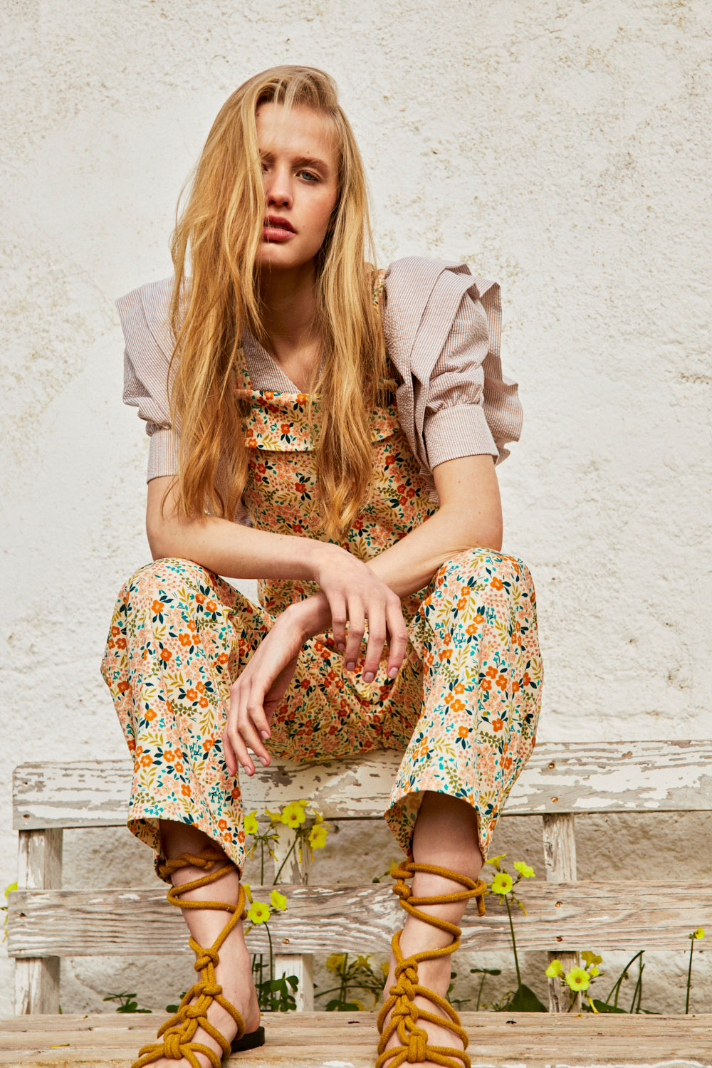 Flora Yellow Bib