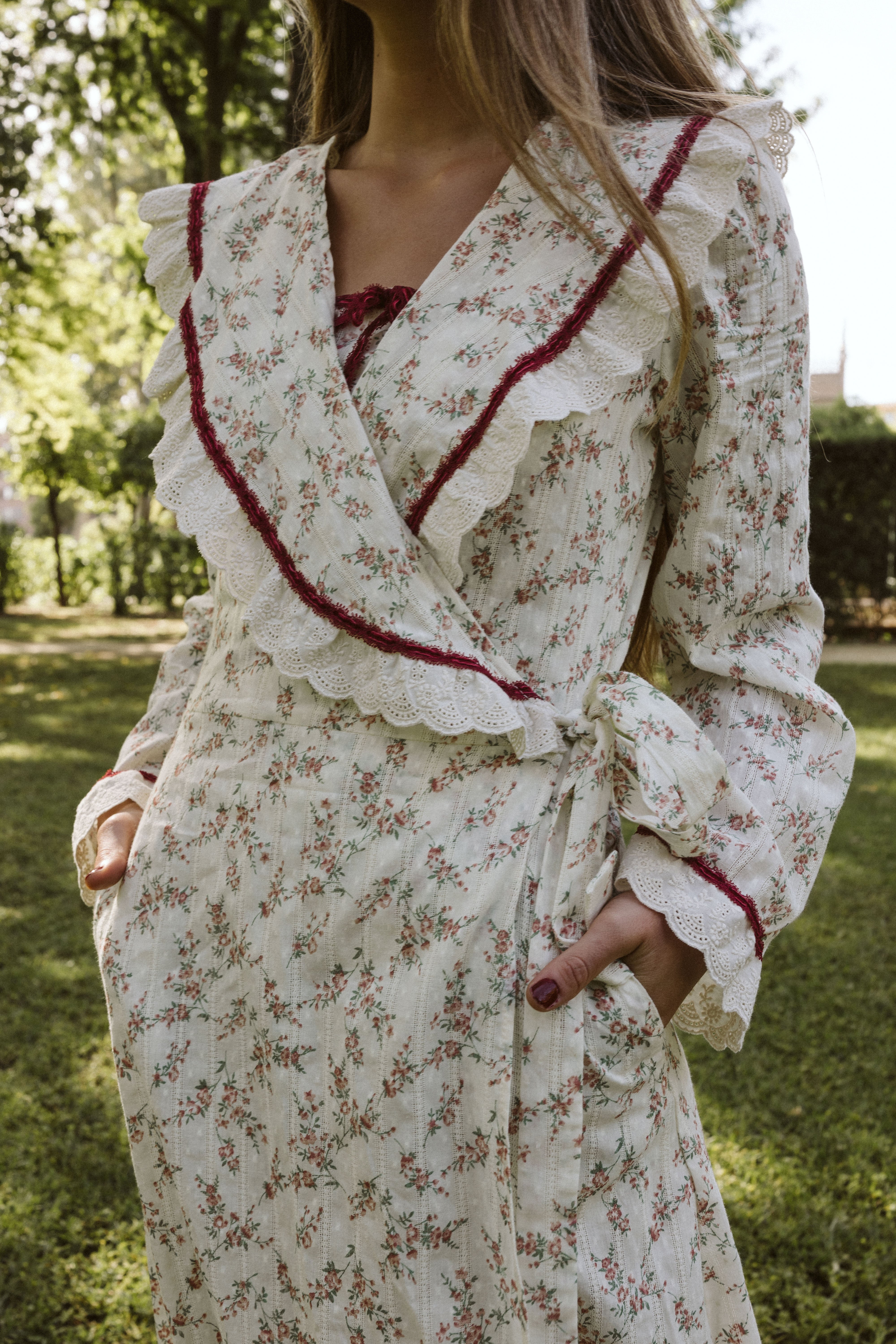 Printed Plumeti Robe