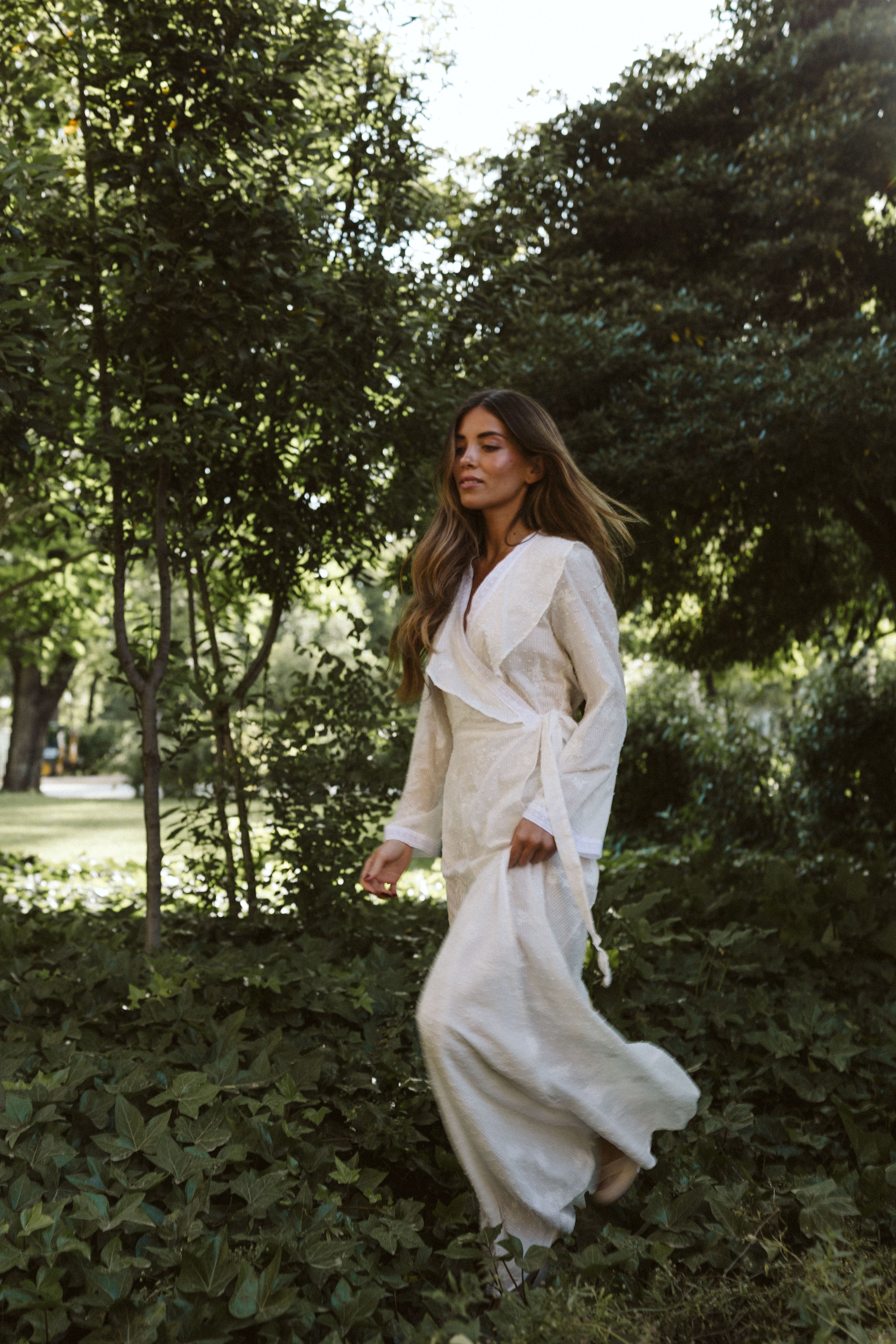 White Dotted Robe