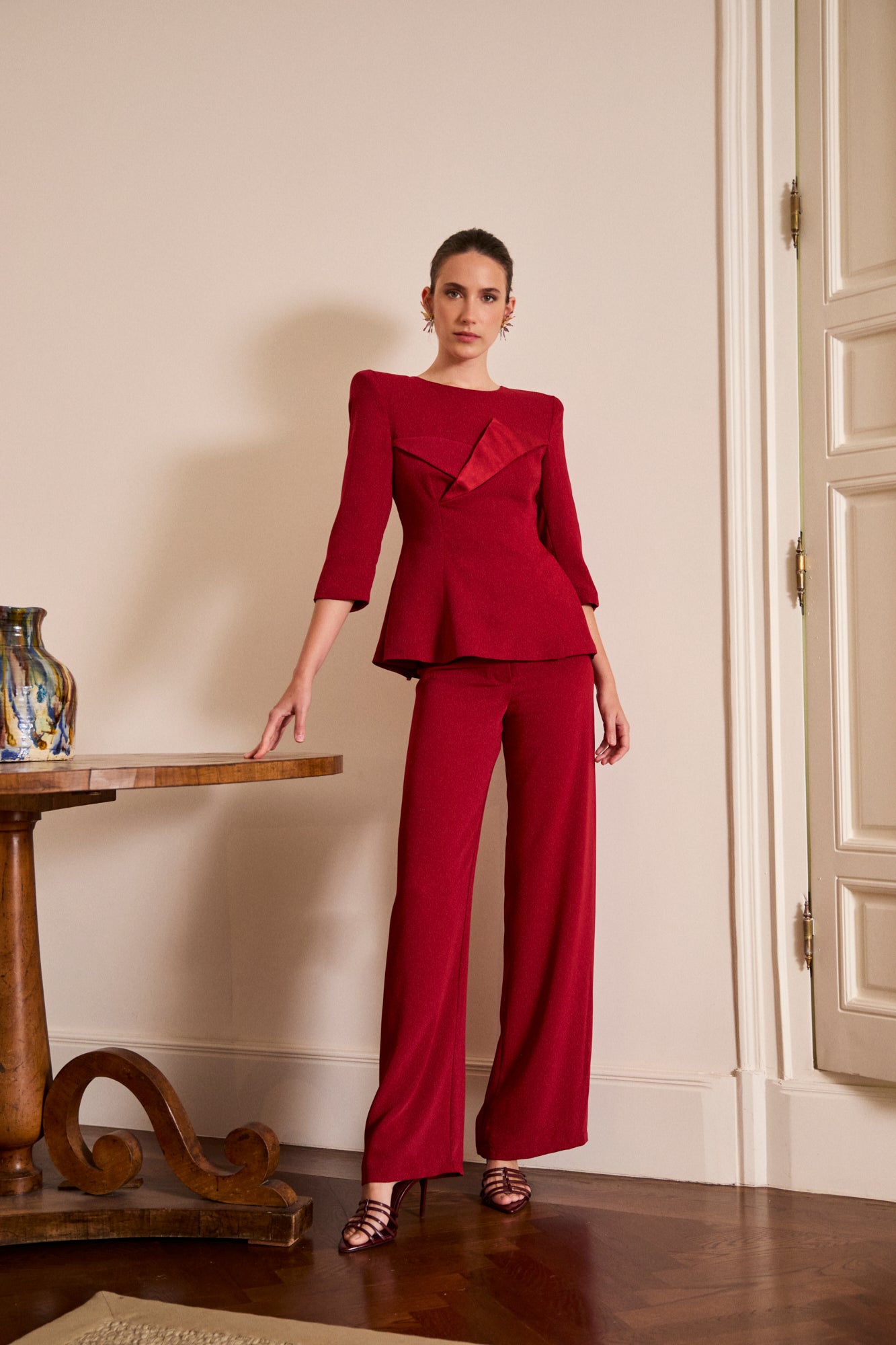 Pantalón Regina Carmín
