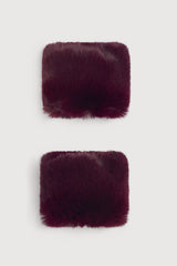 Puños de Pelo Berenjena