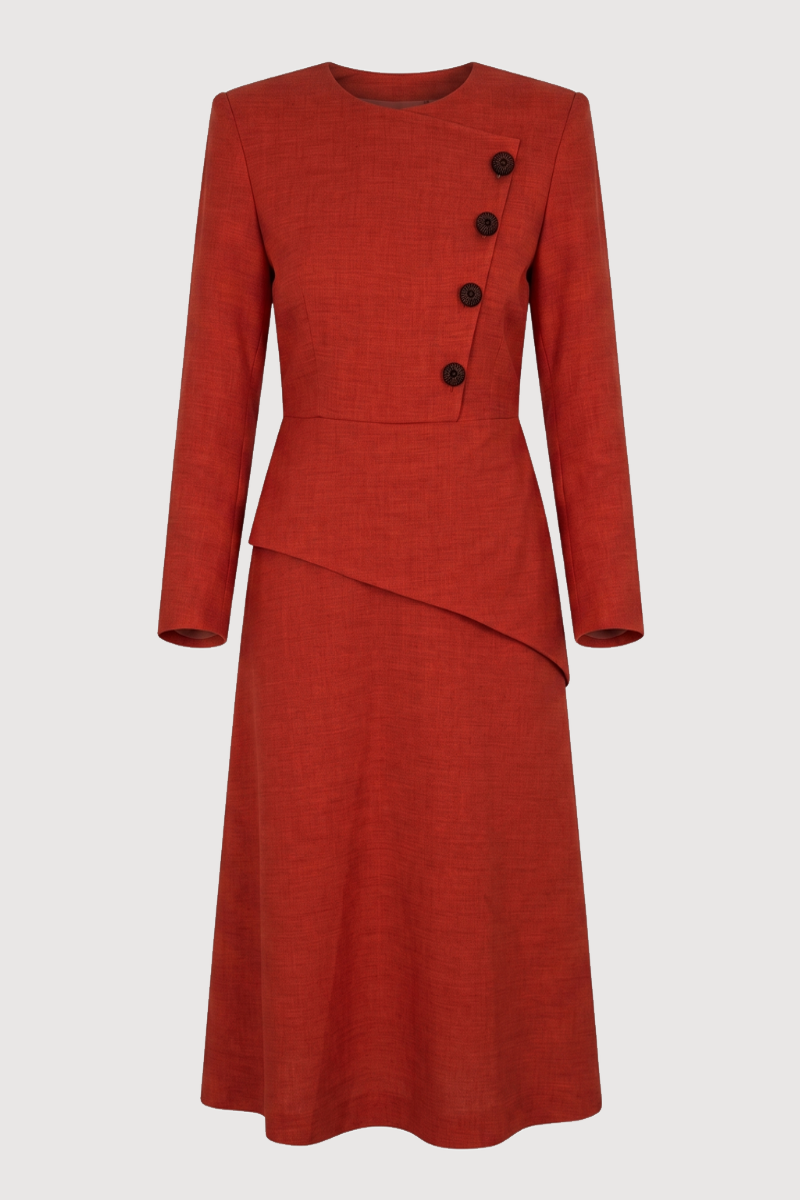 Vestido Fiama Calabaza