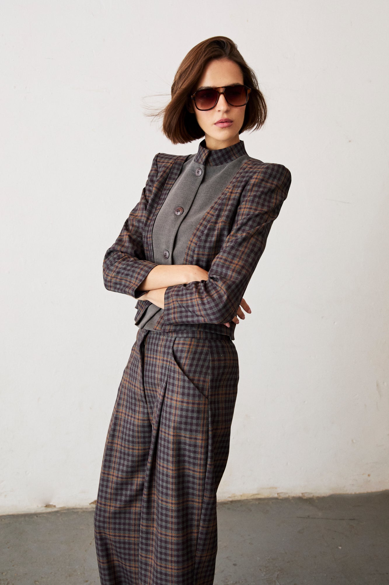 Chaqueta vega cuadros