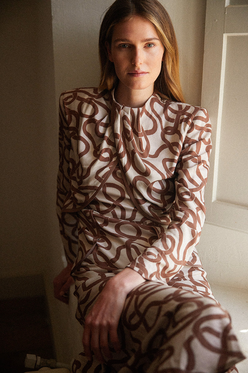 Natalia Printed Dress