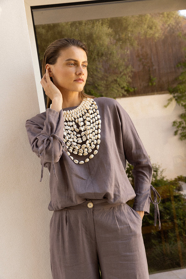 Blusa Hana piedra