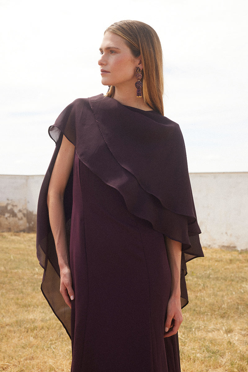 Carlota Aubergine Dress