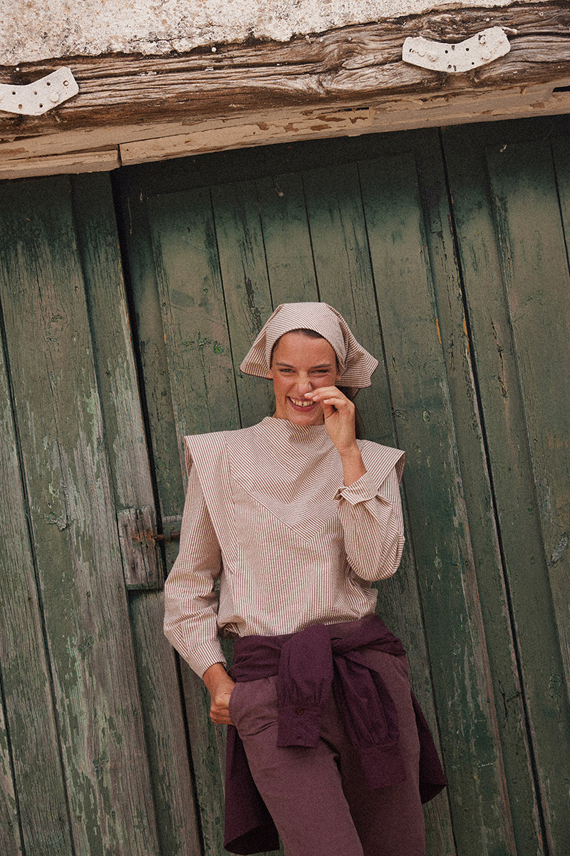 Burgundy Bandana Shirt
