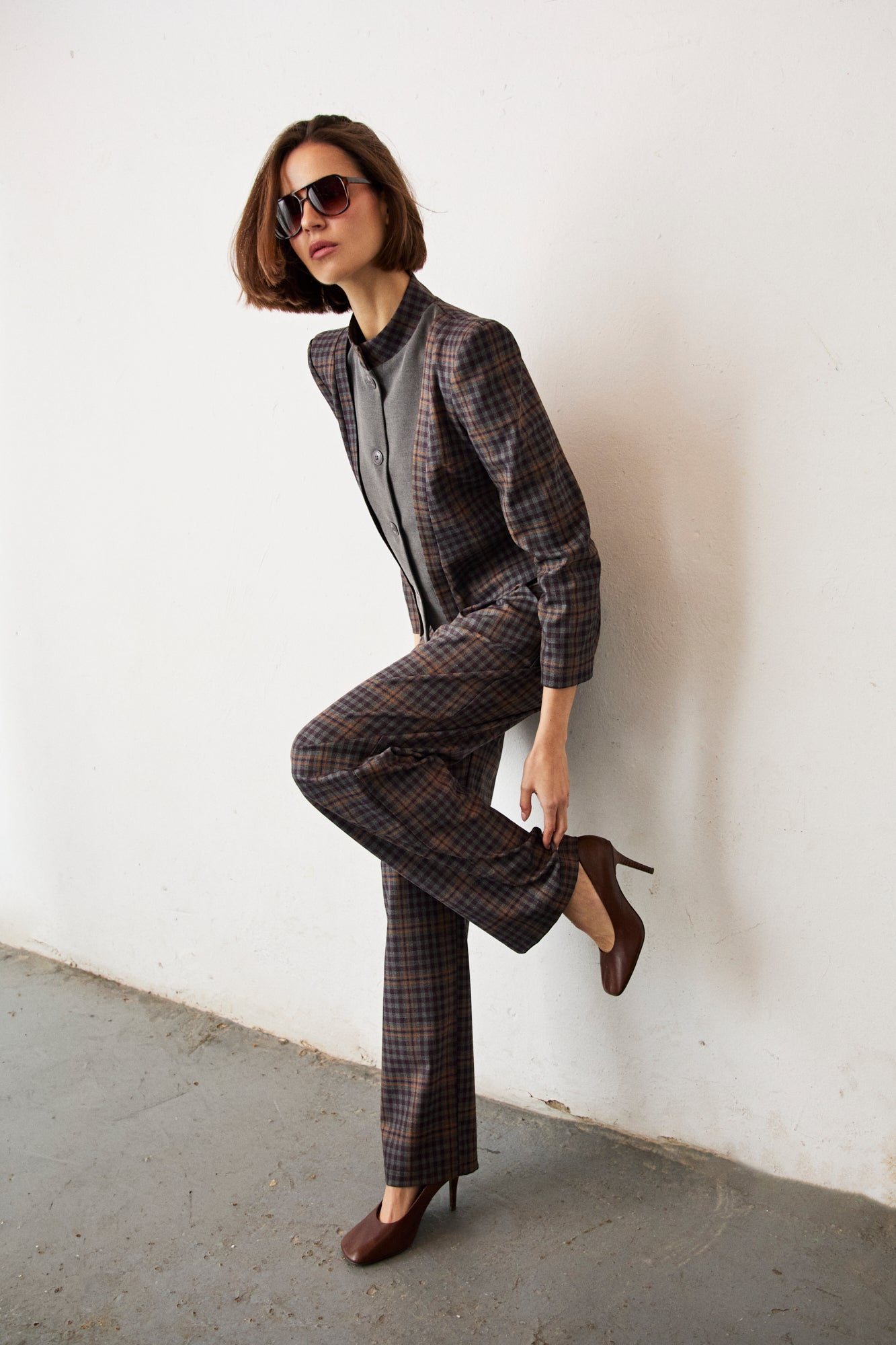 Chaqueta vega cuadros