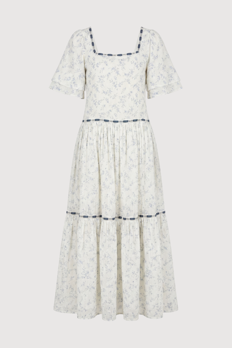 Blue floral Plumeti nightgown