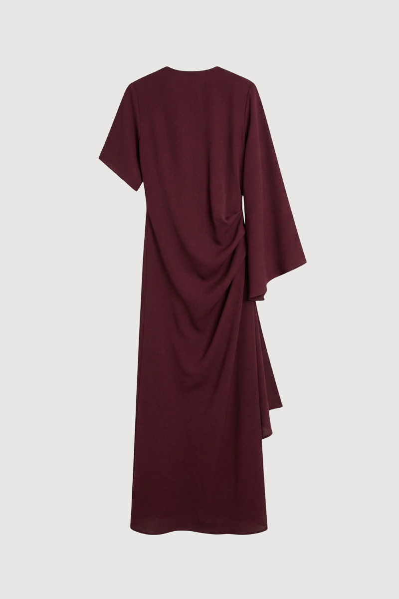 Fabrizia Eggplant Dress
