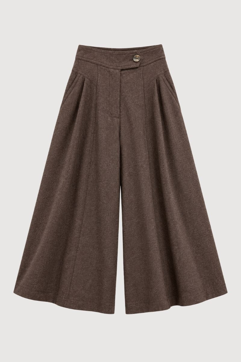 Pantalón Amplio Marrón