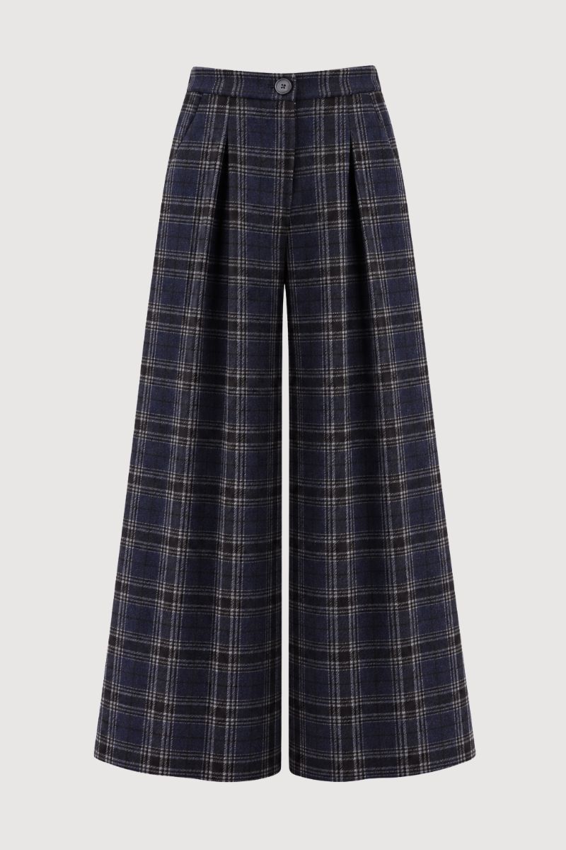 Pantalón Blas cuadros marino