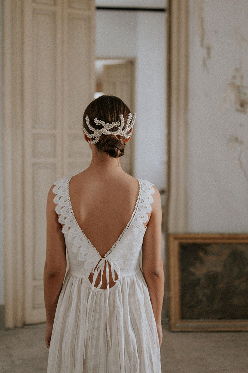 White lace nightgown