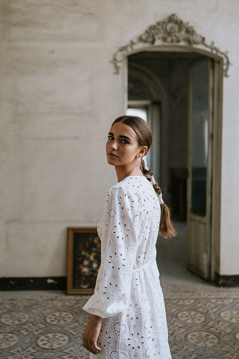 Camisón Brocados blanco