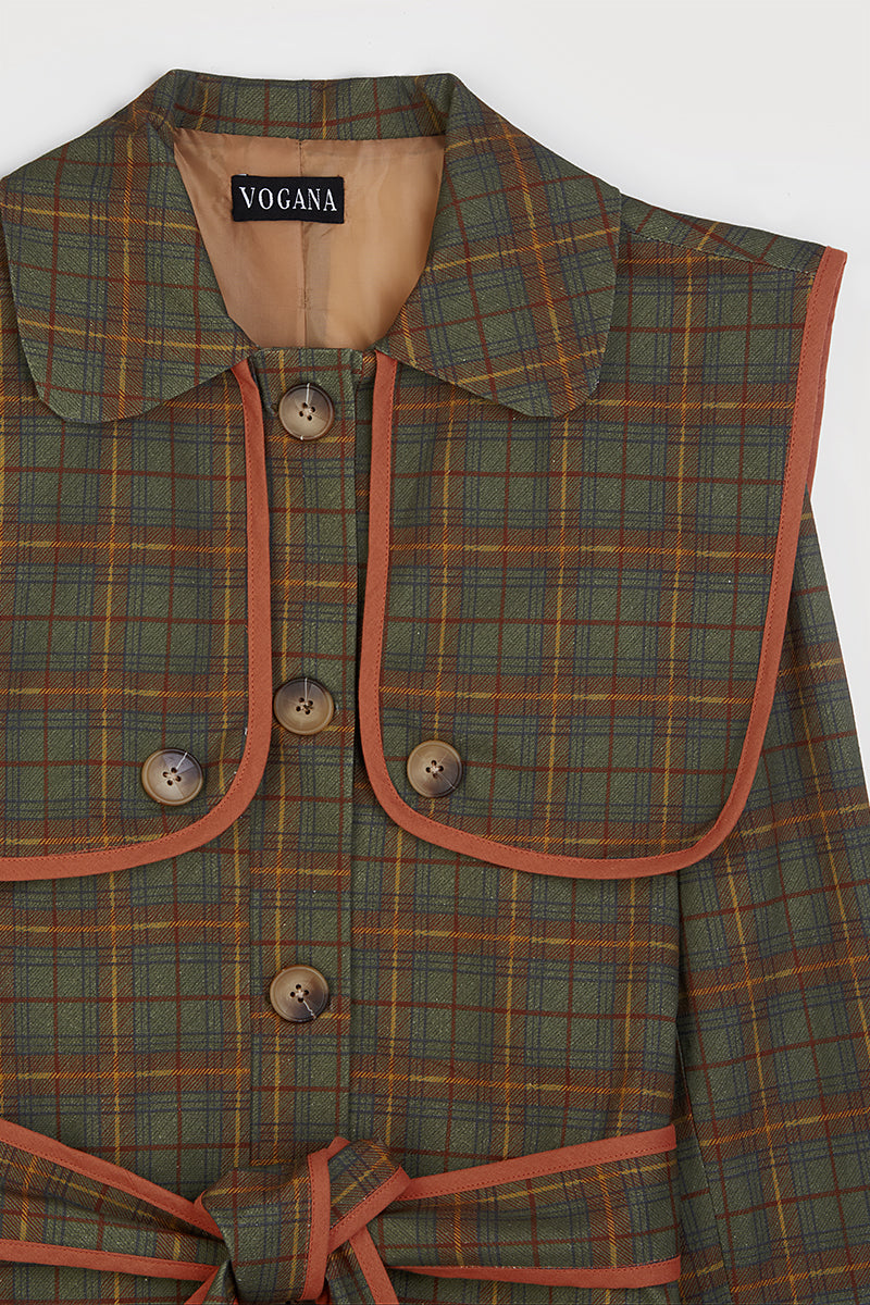 Leonora Green Trench Coat