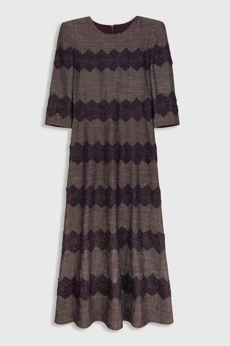 Gala Dress Aubergine