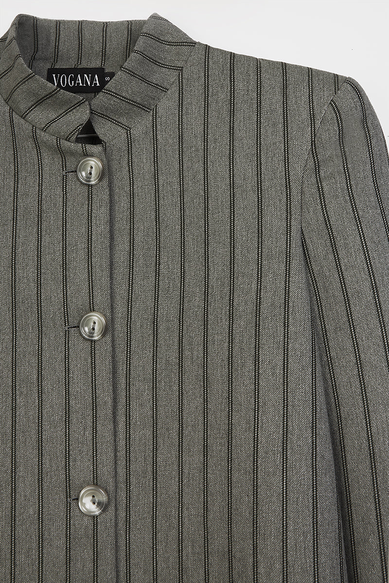 Green Striped Kaftan