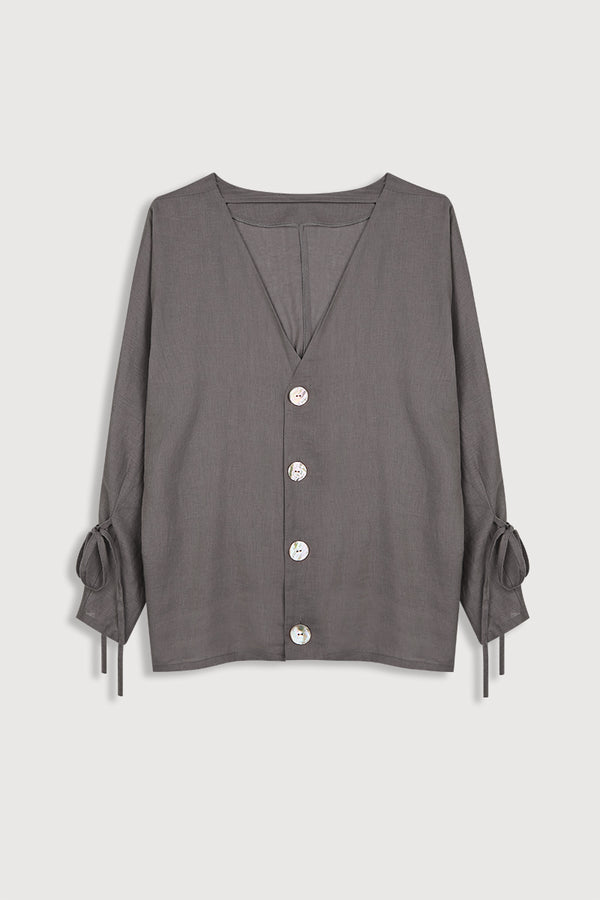 Hana stone blouse