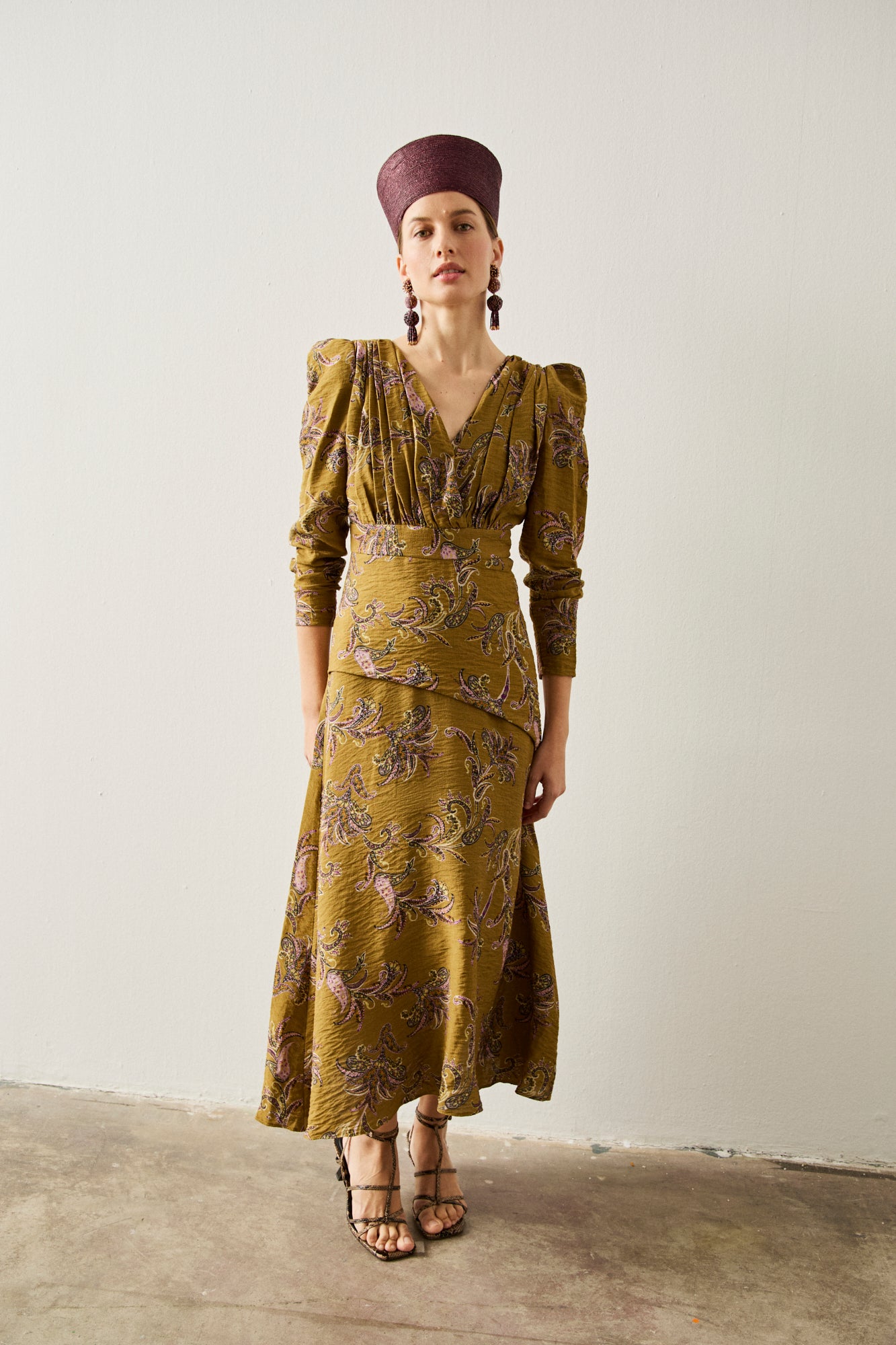 Vestido midi estampado 