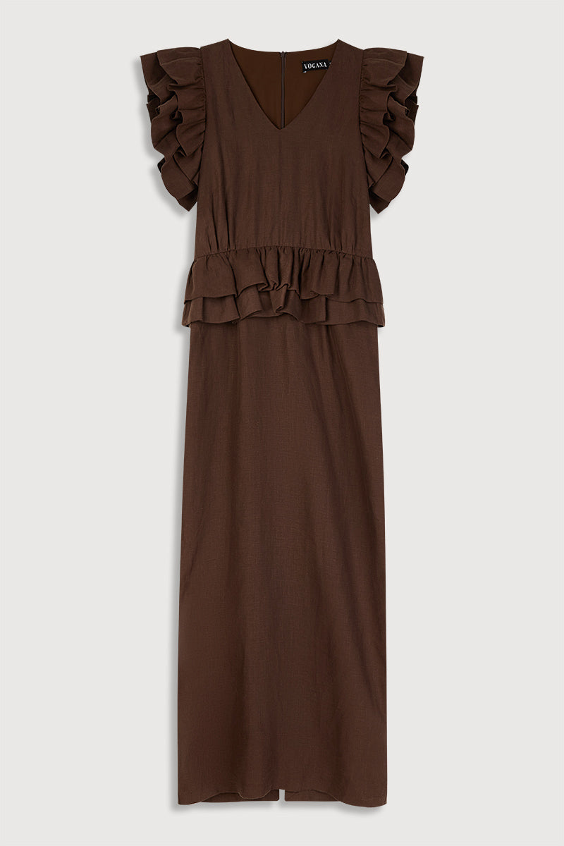 Amelie Brown Dress