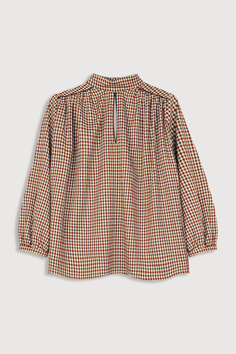 Carol checked blouse