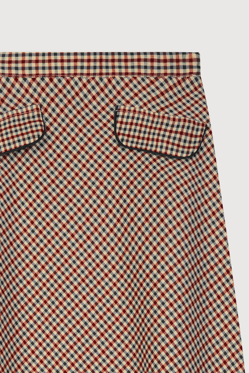 Carol Plaid Skirt