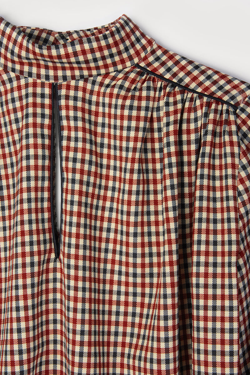 Carol checked blouse