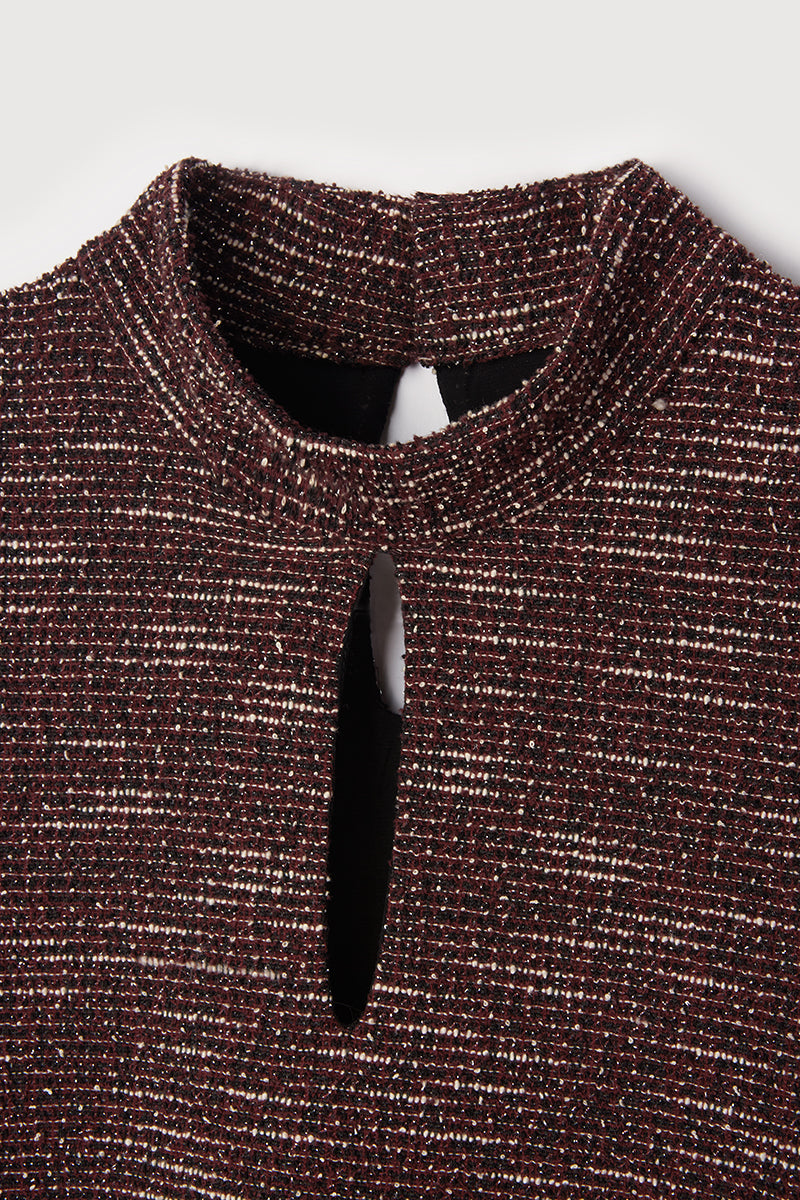 Burgundy Boneta dress