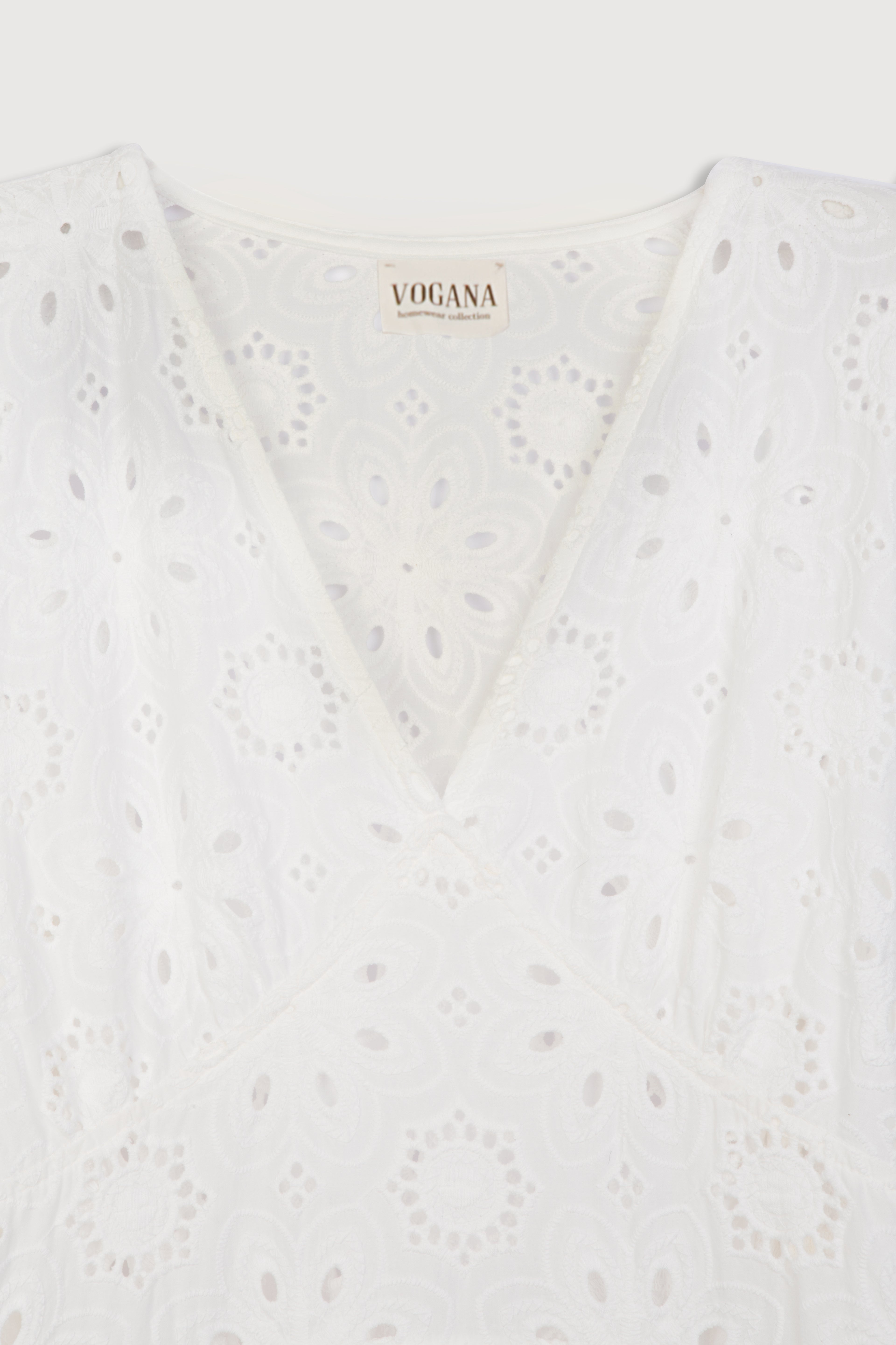 White Brocade Nightgown