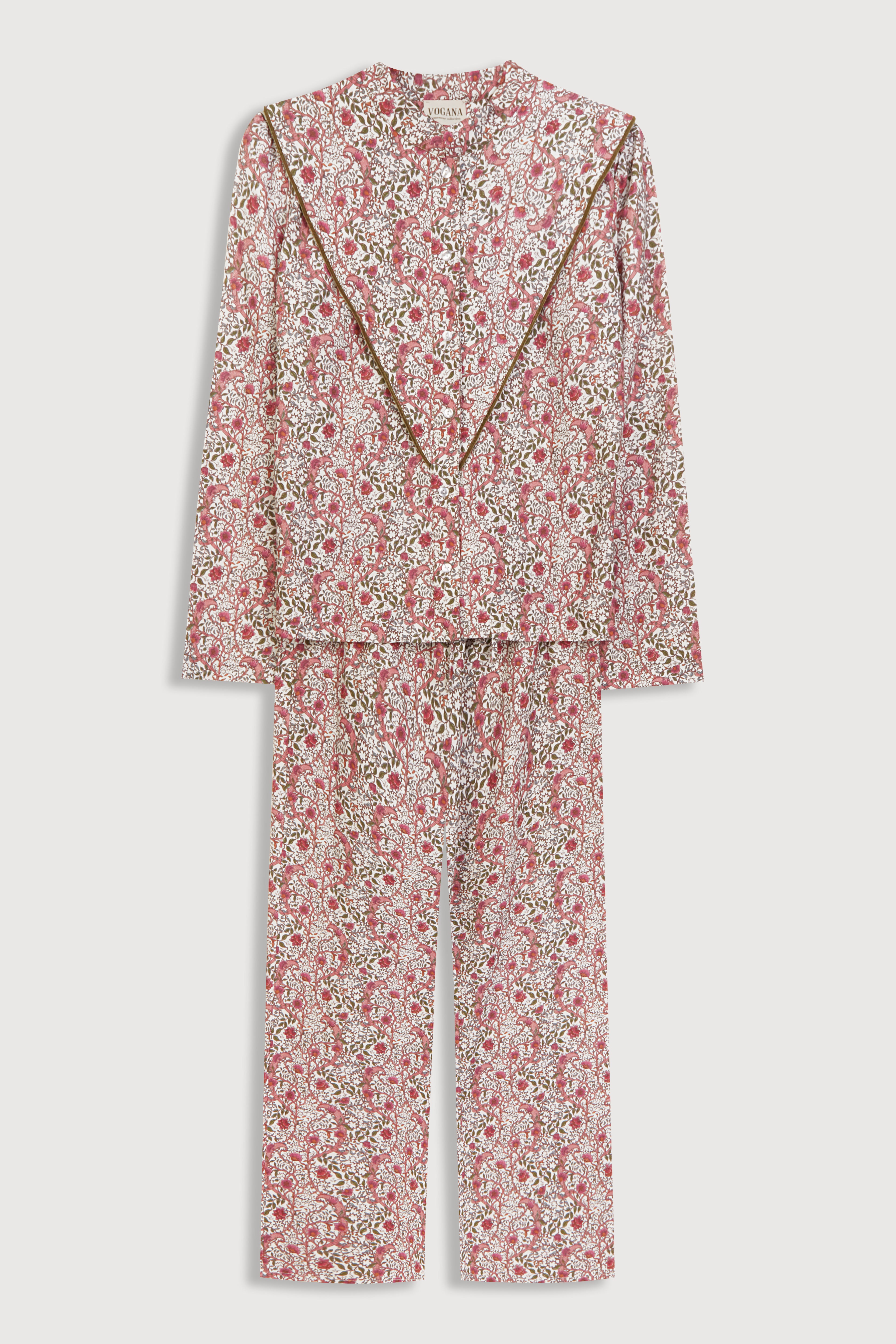 Pink Floral Pajamas