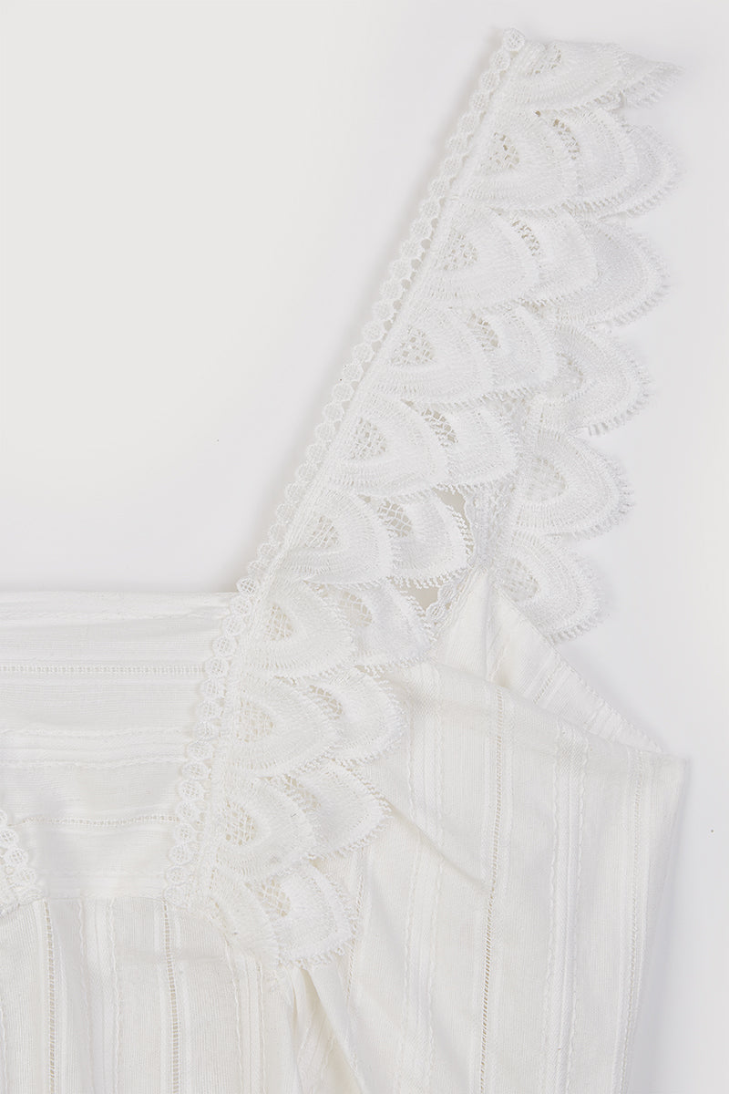 White lace nightgown