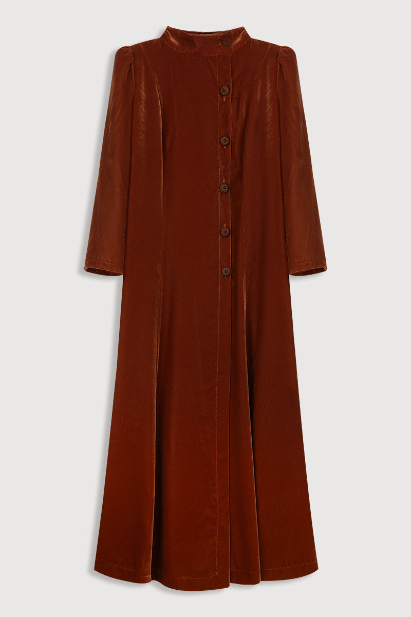 Vera velvet coat, tile color