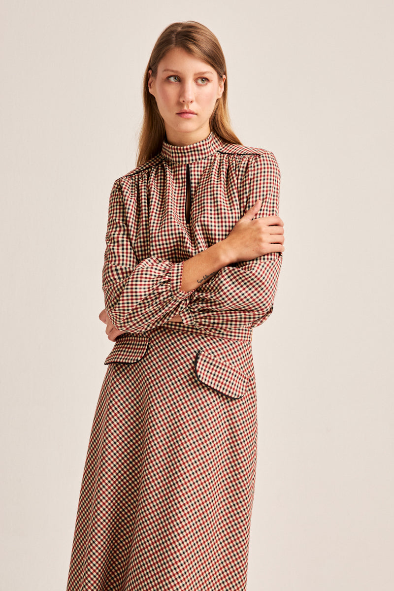 Carol Plaid Skirt