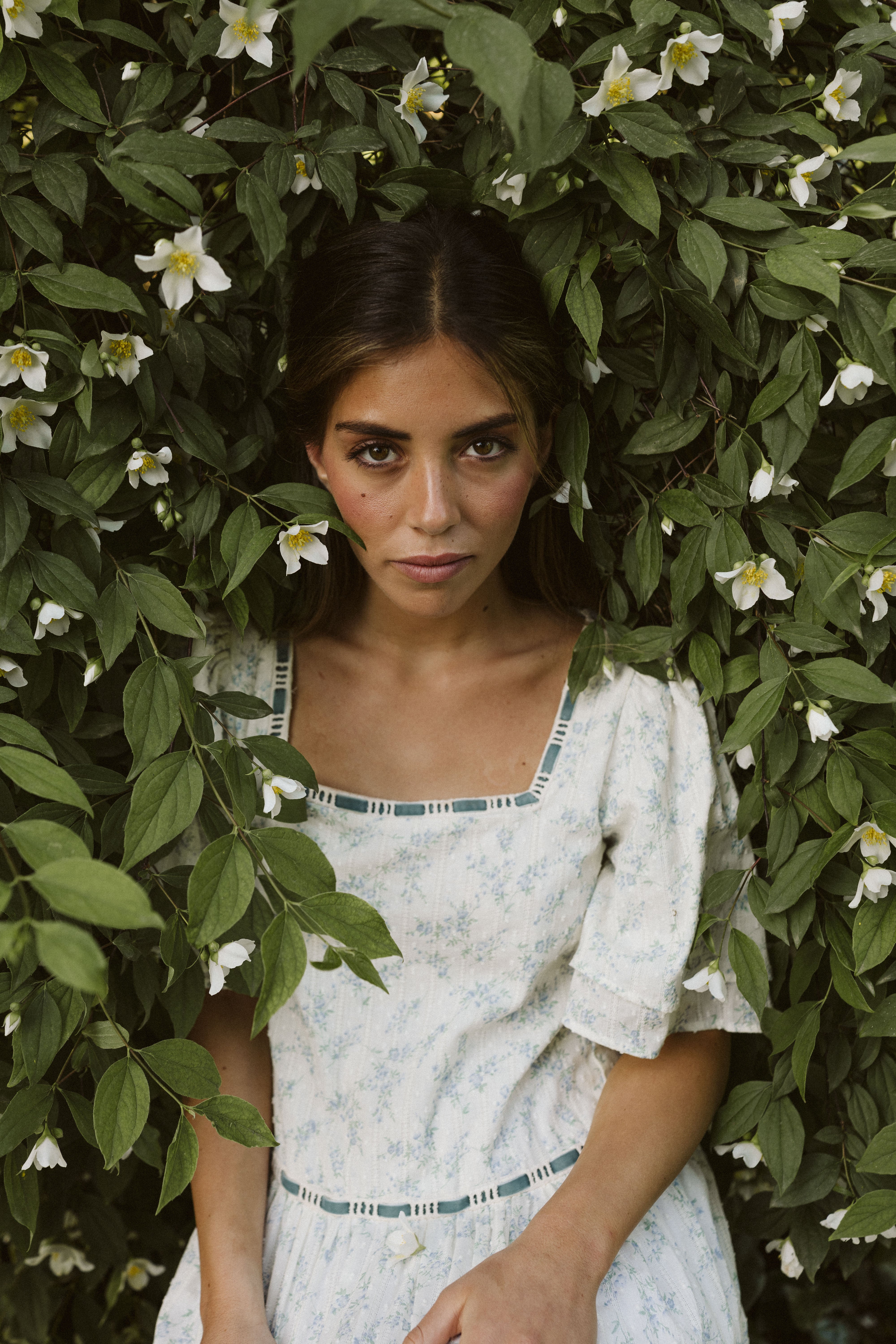 Blue floral Plumeti nightgown