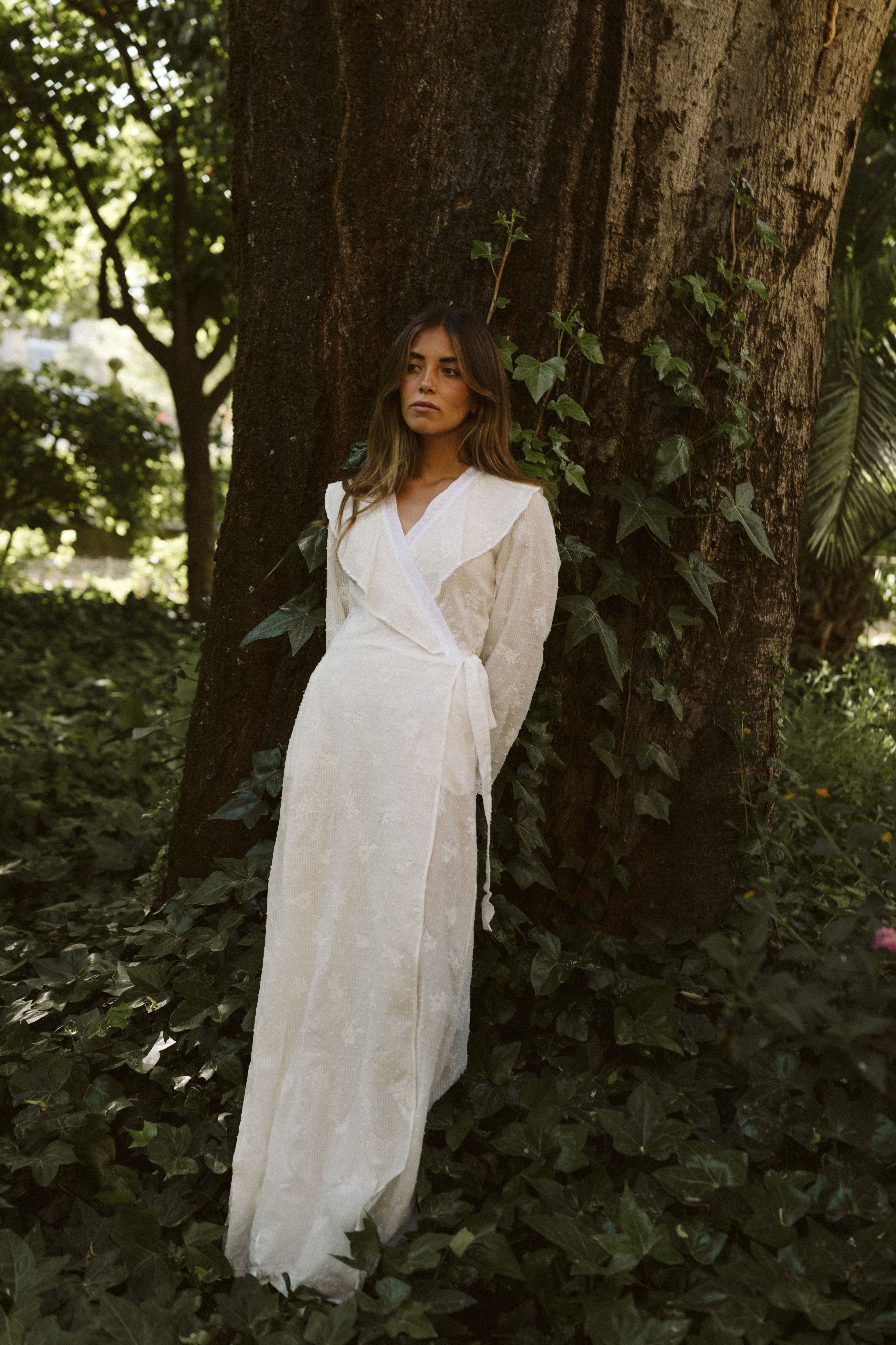 White Dotted Robe