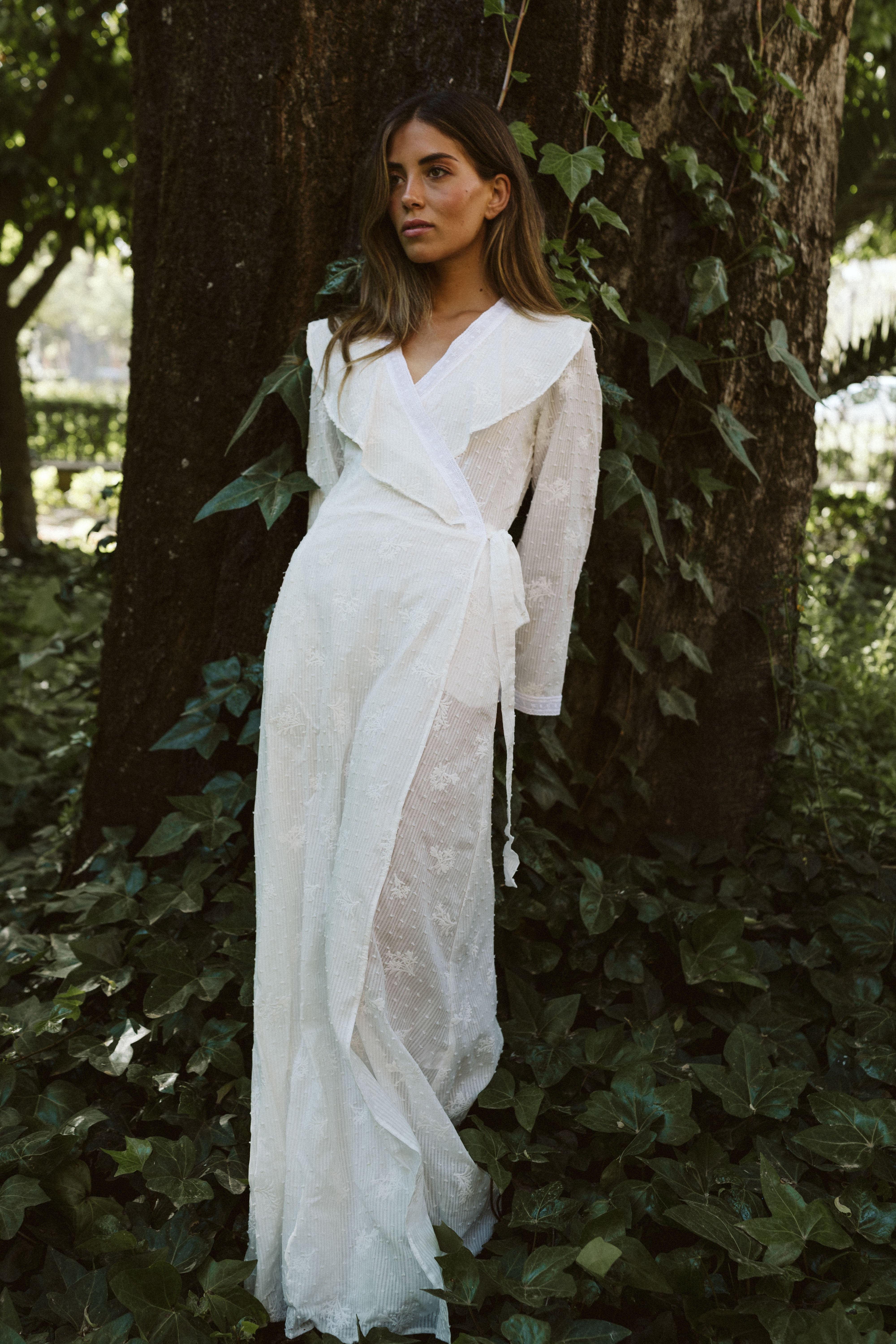 White Dotted Robe